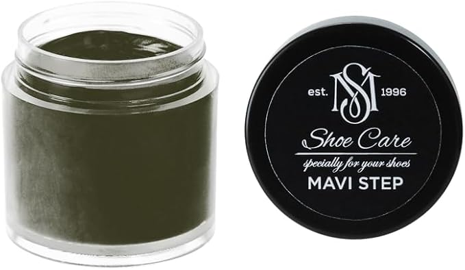 Leather Repair Cream-Filler - NCS S 8010-G70Y Obsidian Olive - Scuff & Scratch Remover Compound for Smooth Leather by MAVI STEP - 0.34 fl oz / 10 ml