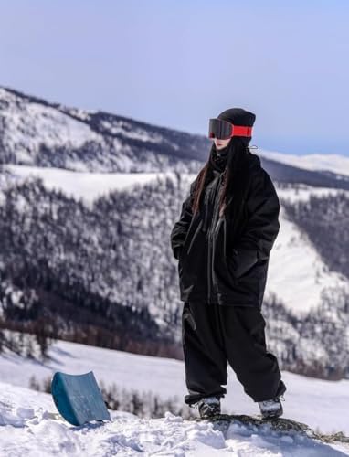 GSOU SNOW Mens Womens Baggy Snowboard Pants Loose Fit Ski Snow Pants
