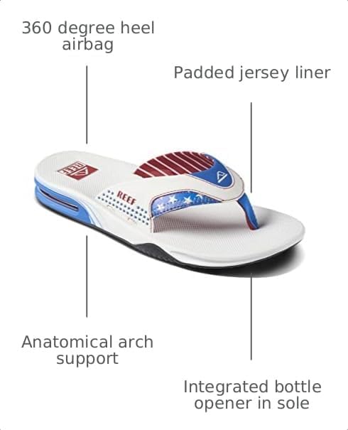 REEF Men's Fanning Bottle Opener Flip Flops