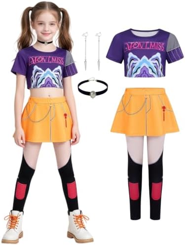 Mersi Pop Singer Costume Girls Kids Halloween Costumes with Accessories