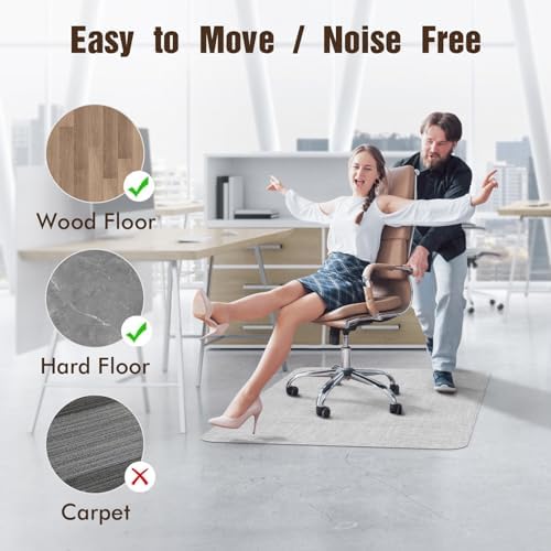 Blvornl Office Chair Mat for Hardwood Floor, Computer Chair Mat, 36"x 48"