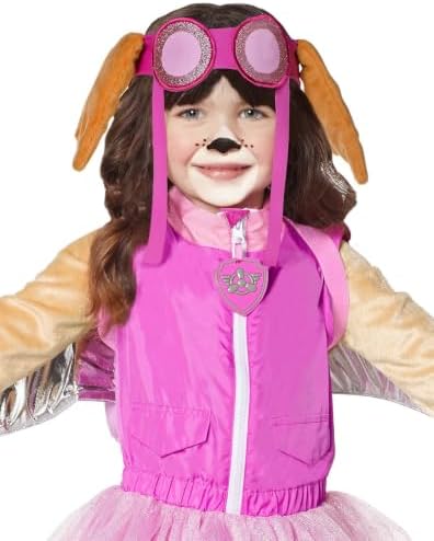 Spirit Halloween PAW Patrol Toddler Skye Costume | Officially Licensed | Group Costume | One Piece Costume | Pilot Outfit