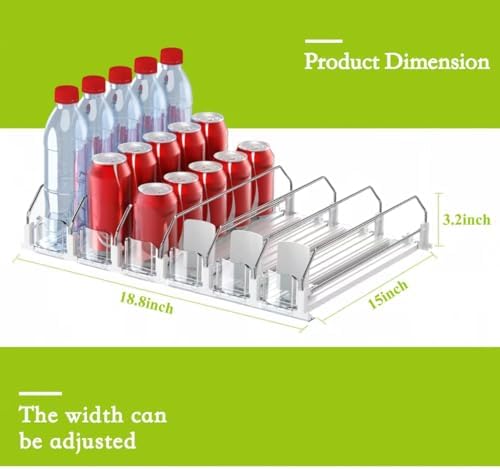 IBORING Drink Organizer for Fridge,Holds up to 30 Cans