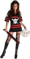 Rubies at Party City Friday the 13th: Jason Voorhees Mini-Dress And Handbag for Adults, Women's Costume