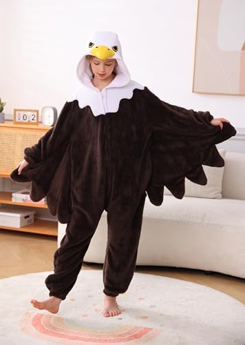 Animal Onesie Pajamas for Kids, Soft Flannel Halloween Cosplay Costume for Boys Girls