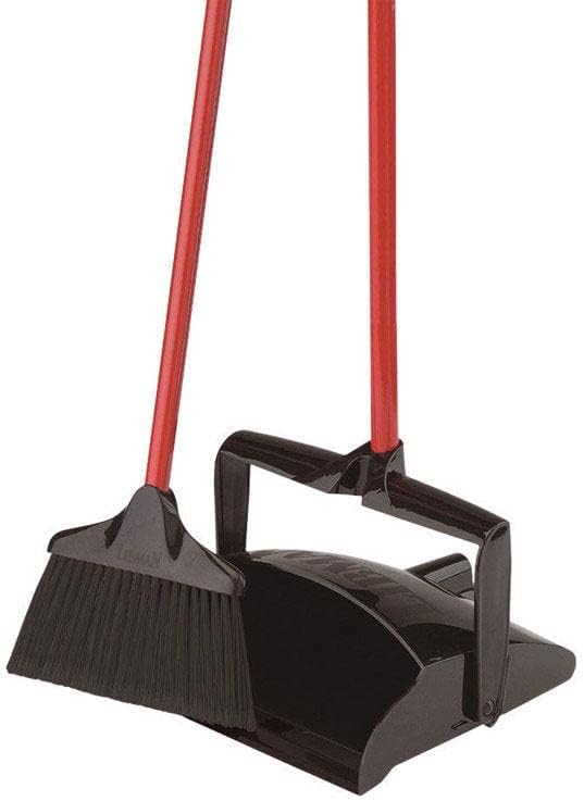 Libman 10 in. W Stiff Recycled Plastic Broom with Dustpan - Case of: 22