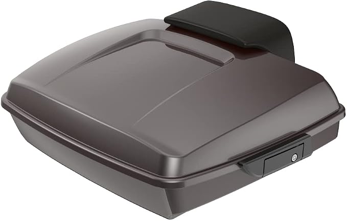 Advanblack Road Glide Tour Trunk Pack Sumatra Brown Razor Tour Trunk Pack Backrest Pad for '97-'25 Harley Touring Road King Street Glide Electra Glide CVO models