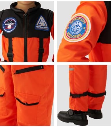Spooktacular Creations Astronaut Costume with Helmet, Space Suit for Toddler, Kids Astronaut Halloween Costume for Cosplay