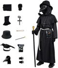 Kids Plague Doctor Costume 14-Piece Halloween Cosplay Set