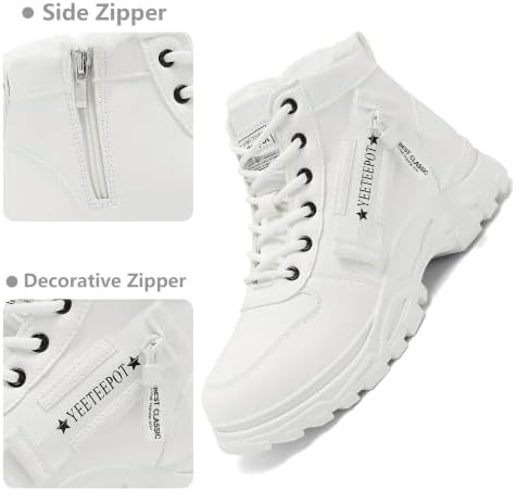 Womens Snow Boots Warm Winter Shoes Lace Up Ankle Booties