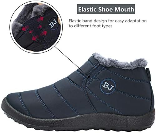 JOINFREE Winter Snow Boots for Women Men Anti-Skid House Shoes Ankle Boots Indoor Outdoor