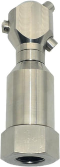VARMHUS 360° Rotating Spray Nozzle, 304 Stainless Steel High Pressure Continuous Rotary Cleaner for Barrel, Tank, and Industrial Drum Washing (3/4")