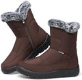 SHIBEVER Women's Winter Snow Boots: Waterproof Fur-Lined Ankle Booties