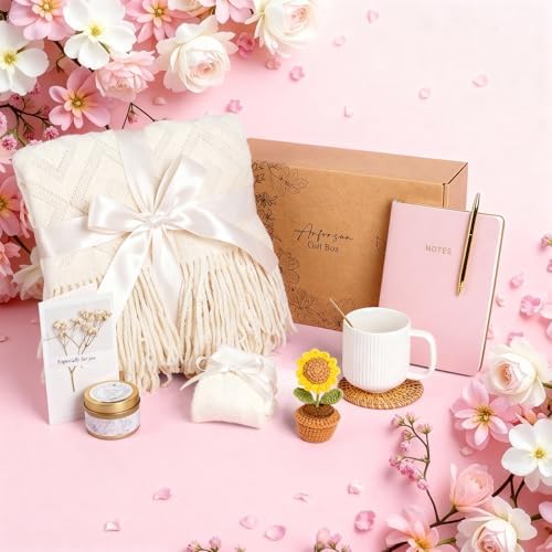 Birthday Gift for Women Friendship, Gifts for Women Birthday Unique Self Care, Gifts Basket for Best Friend, Sister, Mom, Teen Girls, Wife, Girlfriend, Coworker