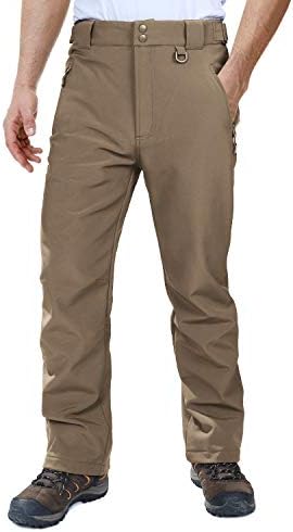 Outdoor Ventures Men's Fleece Lined Ski Snow Pants Waterproof Insulated
