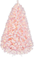 Yaheetech 6ft Pre-Lit Pink Artificial Christmas Tree with 250 Lights