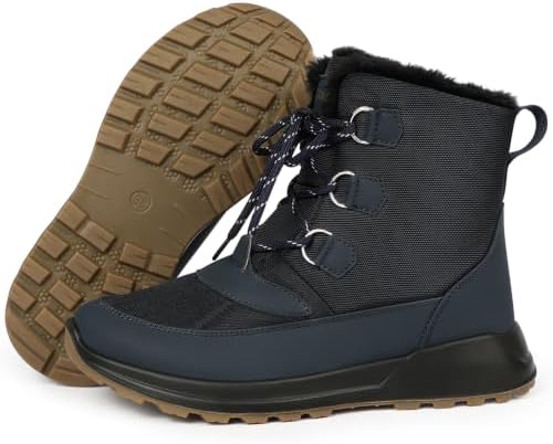 Women's Snow Ankle Boots Winter Lace-up Booties Warm Water Resistant 5.5-11