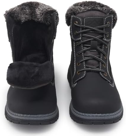 COTTIMO Womens Snow Hiking Winter Boots Casual Fur Lined Fashion Boots