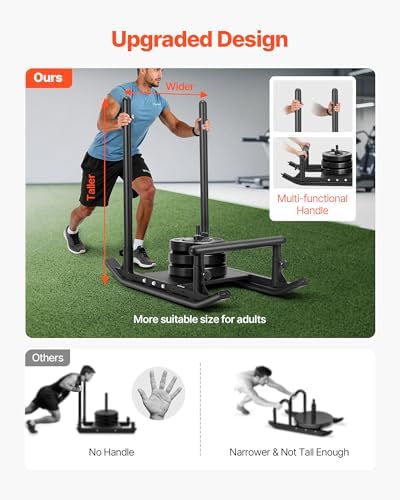VEVOR Weight Sled,Workout Sled for Push-Pull Running & Strength Training