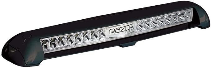 Lumitec Razor Light Bar - Flood - Black Housing - Flush Mount [101588]