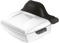 Advanblack Road Glide Tour Trunk Pack White Hot Pearl King Tour Trunk Pack Luggage +Wrap-Around Backrest Pad for '97-'25 Harley Touring Road King Street Glide Electra Glide CVO Models