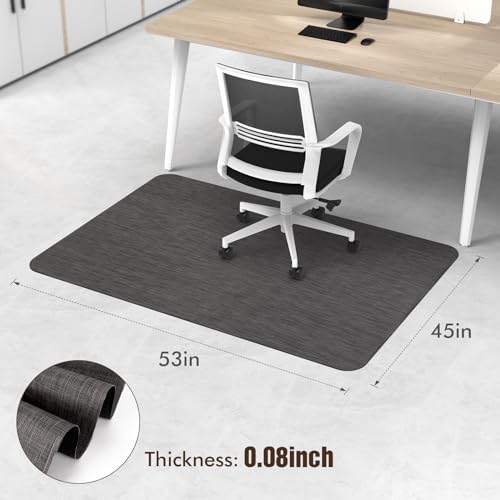 Blvornl Office Chair Mat for Hardwood Floor, Computer Chair Mat, 45"x 53"