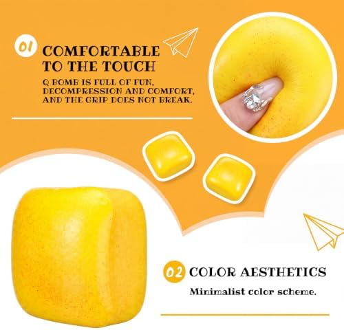 Meooeck 12 Pcs Butter Toast Fidget Balls for Adults Party Favors