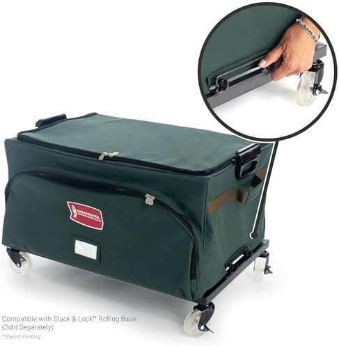 TreeKeeper Stack & Lock™ Storage Rolling Base Locking Caster Wheels for Stack and Lock System Christmas Storage Bags