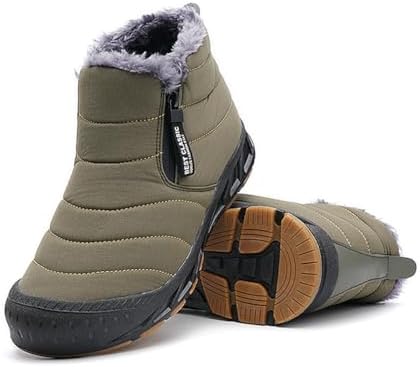 Jakcuz Women Snow Boots Water-resistant Side Zipper
