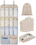 BAGSMART Hanging Compression Packing Cubes 6 Set Cruise Travel Essentials