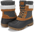 Womens Duck Boots Waterproof Winter Snow Mid-Calf Booties for Cold Weather