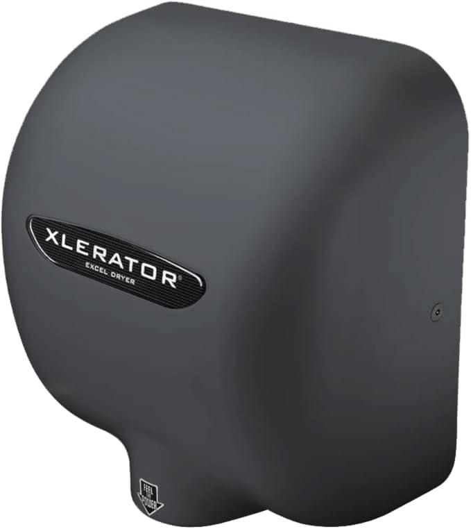 XLERATOR XL-SP Automatic High Speed Hand Dryer with Gray Cover and 1.1 Noise Reduction Nozzle, 12.5 A, 110/120 V (Gray)