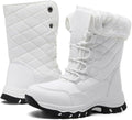 Women's Winter Snow Boots Waterproof Warm Lace Up Mid-Calf Booties