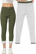 Yehopere Women's Winter Fleece Lined Jeans Slim Fit Warm Skinny High Waist Denim Jean