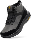 FitVille Wide Mens Snow Boots Fur Lined Winter Shoes Non Slip Lightweight