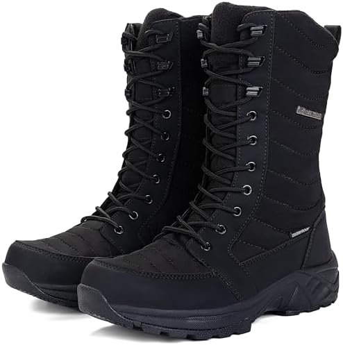 FW FRAN WILLOR Women's Waterproof Winter Snow Boots Warm Comfortable with Side Zipper - 2026 Fashion Lightweight Hiking boots for Cold Weather Insulated Mid Calf Military Booties