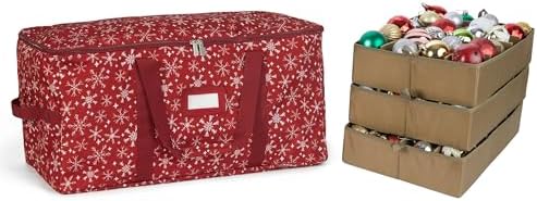 Covermates Adjustable Ornament Storage Bag, 25.5" W x 13" D x 12.5" H