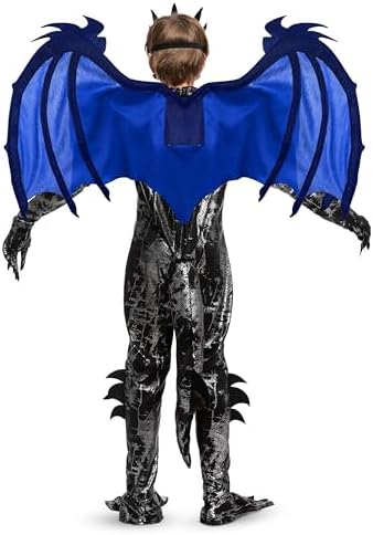 Spooktacular Creations Halloween Kid Dragon Costume, Boys Dragon Wings, Tail and Mask Set for Halloween Dress Up