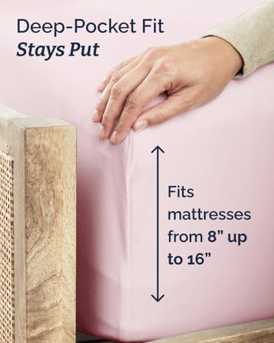 Twin XL Size 3 Piece Sheet Set - Comfy Breathable & Cooling - Lavender Pink