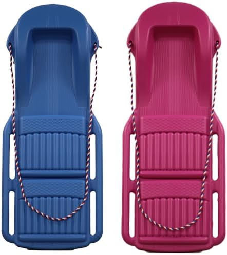 The Original Retro Racer Snow Sled by Confer Plastics, Durable Design for All Ages, Made in USA. Available in Single or 2 Pack