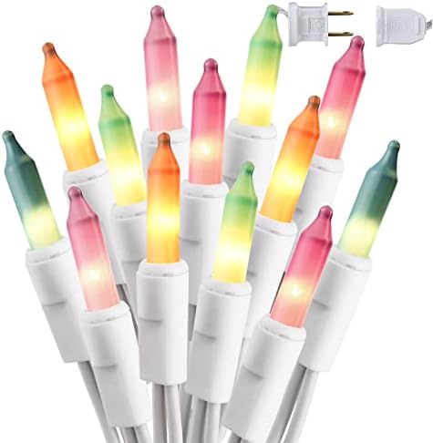 BrizLabs Pastel Easter Lights, 34.8ft 150 Count Multicolor Pastel Lights