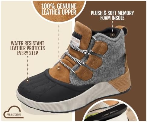 Project Cloud Waterproof Snow Boots for Women Fall Shoes for Women 2026