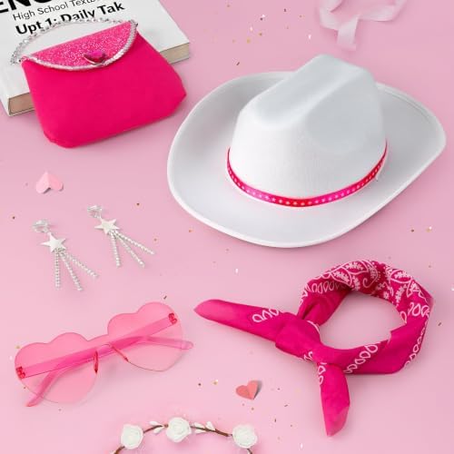 Cowgirl Costume Girls Kids Disco Outfits Movie Heroine Dress Up for Halloween Birthday Cosplay Party