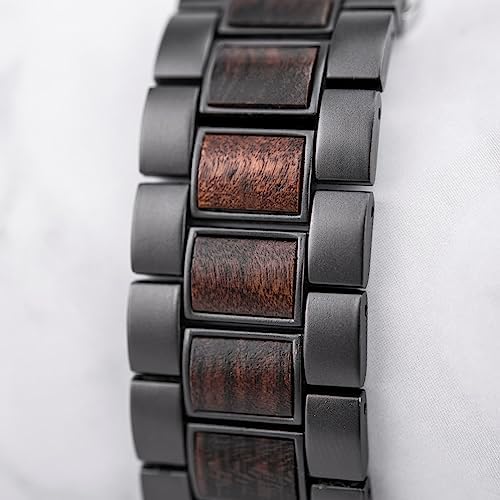 2win Engraved Wooden Watch for Boyfriend My MAN Fiancé Husband Customized Personalized Wood Watches for Men Birthday Anniversary Personalized Watch