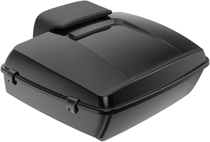 Advanblack Road Glide Tour Trunk Pack Hard Candy Shattered Flake Chopped Tour Trunk Pack Backrest Pad for '97-'25 Harley Touring Road King Street Glide Electra Glide CVO models
