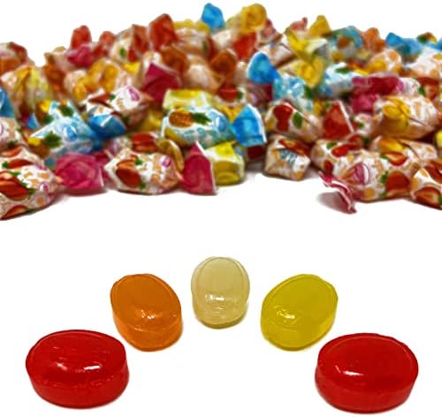 Fruit Filled Hard Candy Bon Bons, Strawberry Cherry Pineapple Lemon, 48 Oz