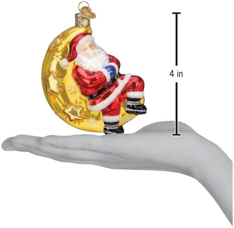 Old World Christmas Moonlight Santa Tree Ornament