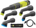 FVG52K-A95SMG02 Fits for Ryobi USB Lithium Cordless Compact Detail Scrubber Kit w/ 2Ah Battery, Charging Cable, & 2PC Soft/Medium Grout Bristle Brush