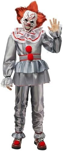 Spooktacular Creations Scary Clown Costume, Halloween Costume Kids for Boys
