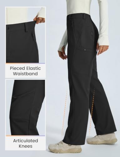 baleaf Women’s Winter Softshell Pants Fleece Lined Snow Pants